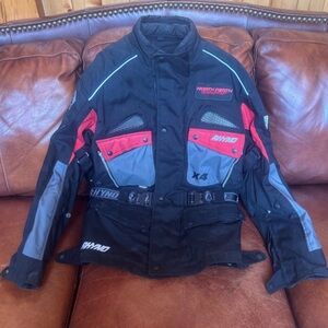 RHYNO Power X4 Snowmobile Suit w/ HJC Racing Pants - Men’s Size: Large